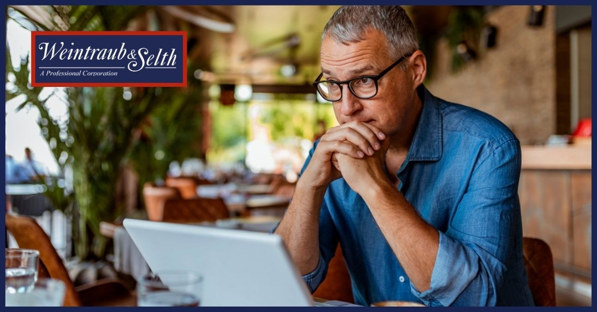 Man Staring at Computer